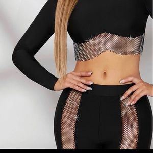 Leggings set sexy diamond